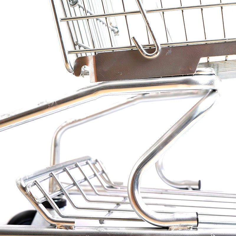Chariot de magasinage pliant en aluminium durable de supermarché
