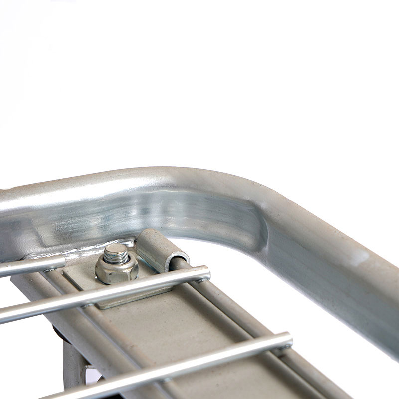 Chariot de magasinage pliant en aluminium durable de supermarché