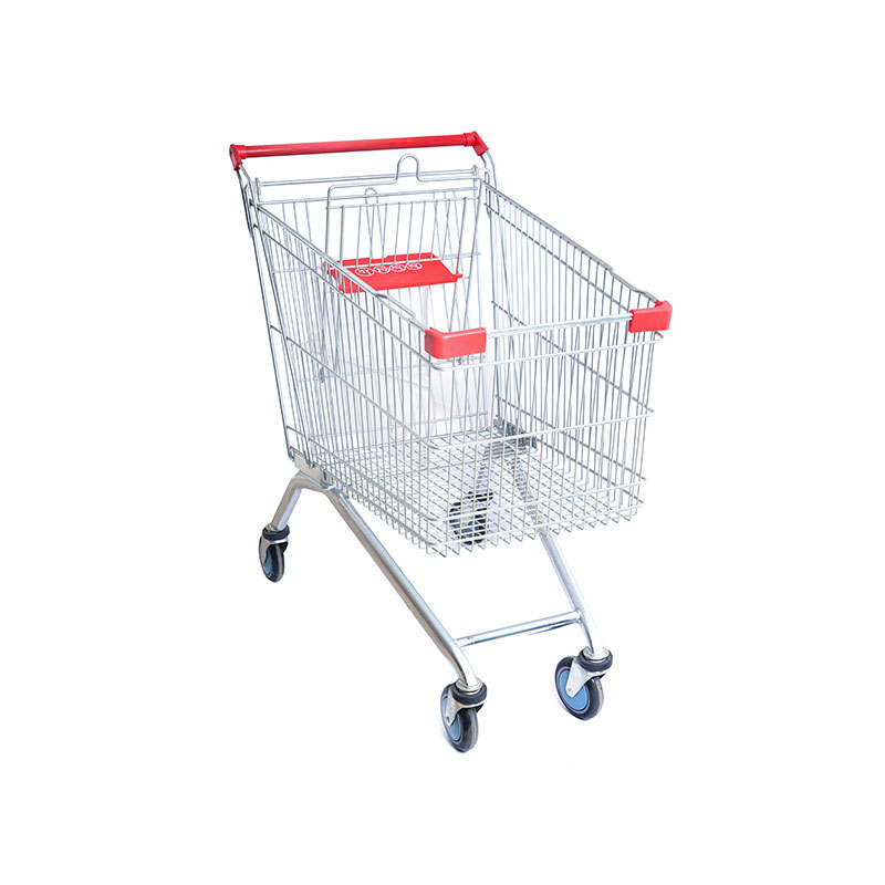 Chariot de magasinage en métal pliant avec protection contre la corrosion
