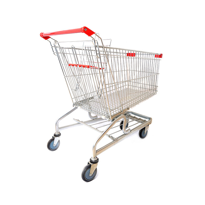 Panier de courses pliant zingué