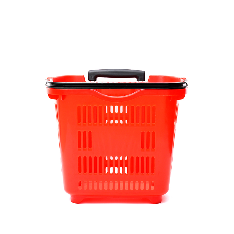Panier à provisions en plastique écologique de chariot de supermarché