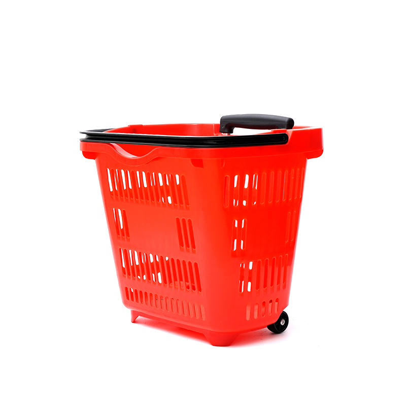 Panier à provisions en plastique écologique de chariot de supermarché