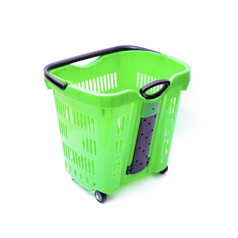 XC-B-11. Support de panier en plastique + achats de supermarché faciles à utiliser, spécifications fixes de couleur personnalisée en plastique