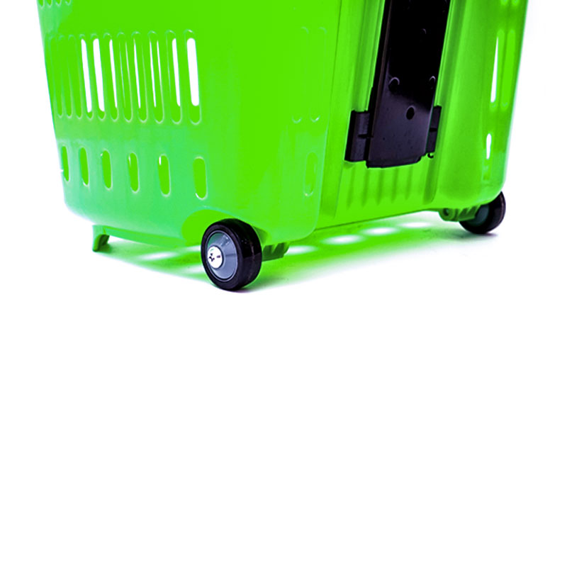 XC-B-11. Support de panier en plastique + achats de supermarché faciles à utiliser, spécifications fixes de couleur personnalisée en plastique