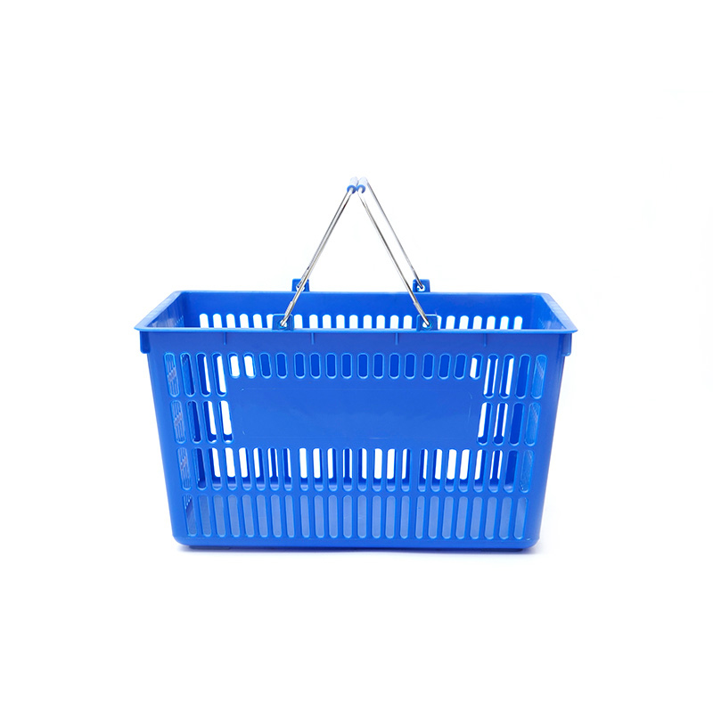 Panier pliable à poignée en placage durable