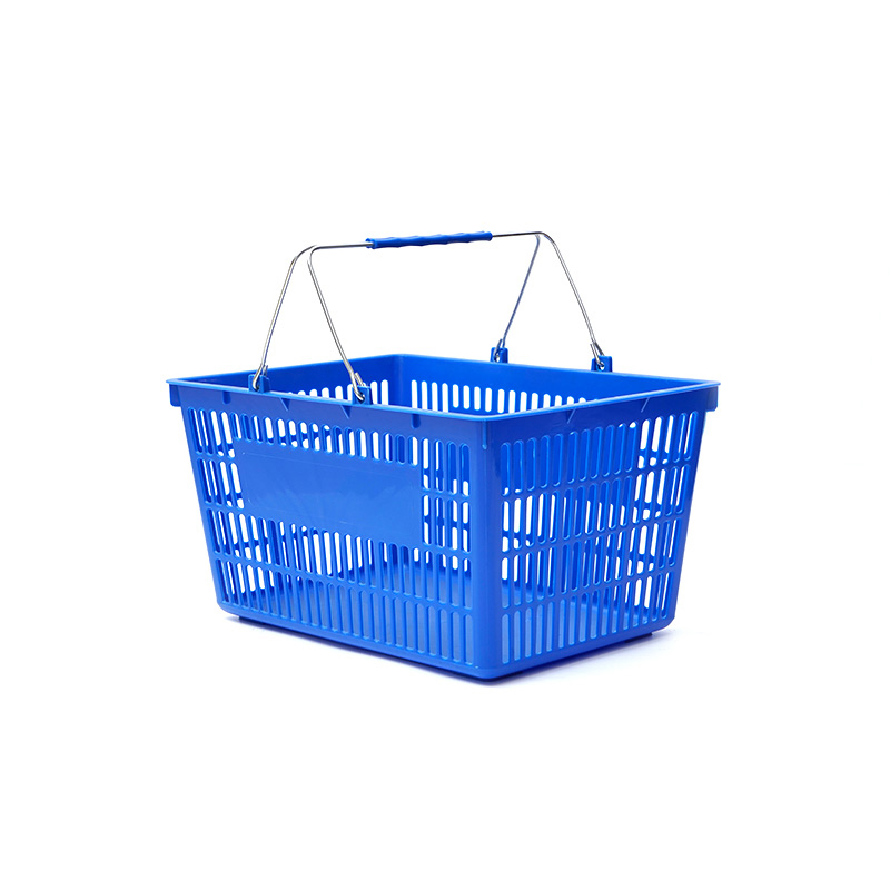 Panier pliable à poignée en placage durable