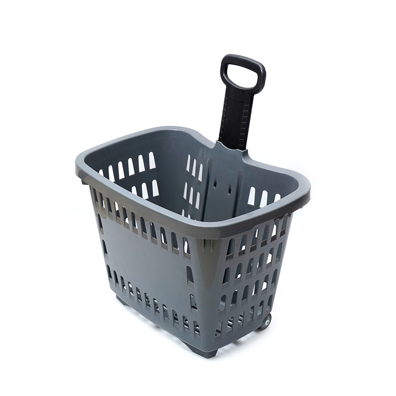 XC-B-20. Porte-panier en plastique + achats de supermarché faciles à utiliser, spécifications fixes de couleur personnalisée en plastique