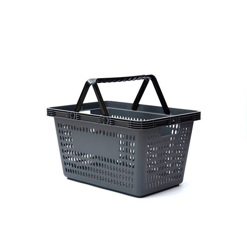 Panier à provisions en plastique portatif durable pour le supermarché