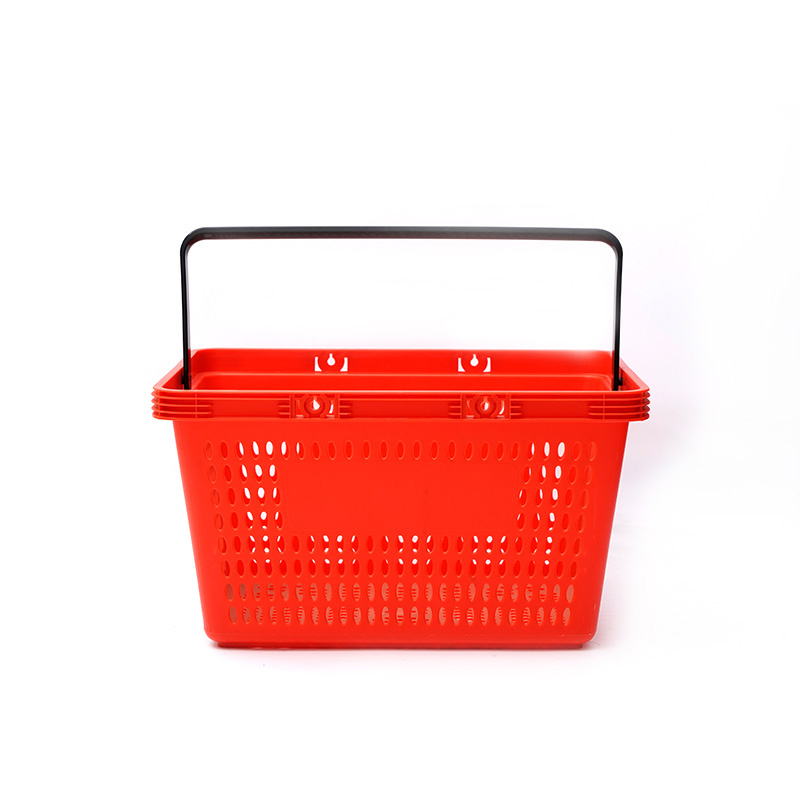 Support de panier de supermarché en plastique de 28 L