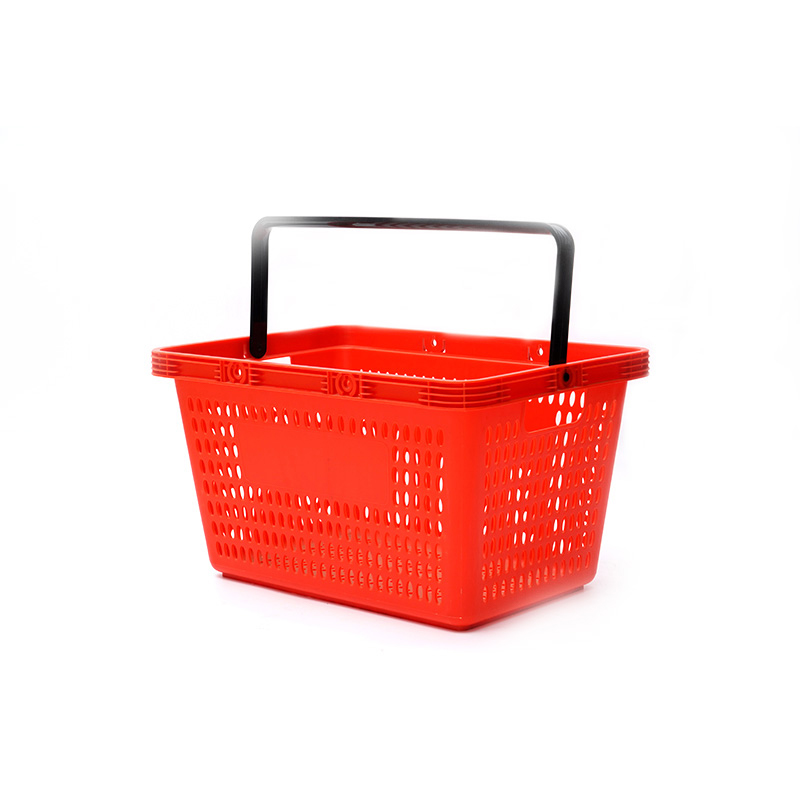 Support de panier de supermarché en plastique de 28 L
