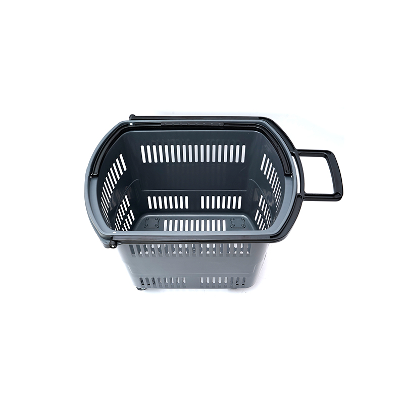 Panier à main durable à 2 poignées avec quatre roues