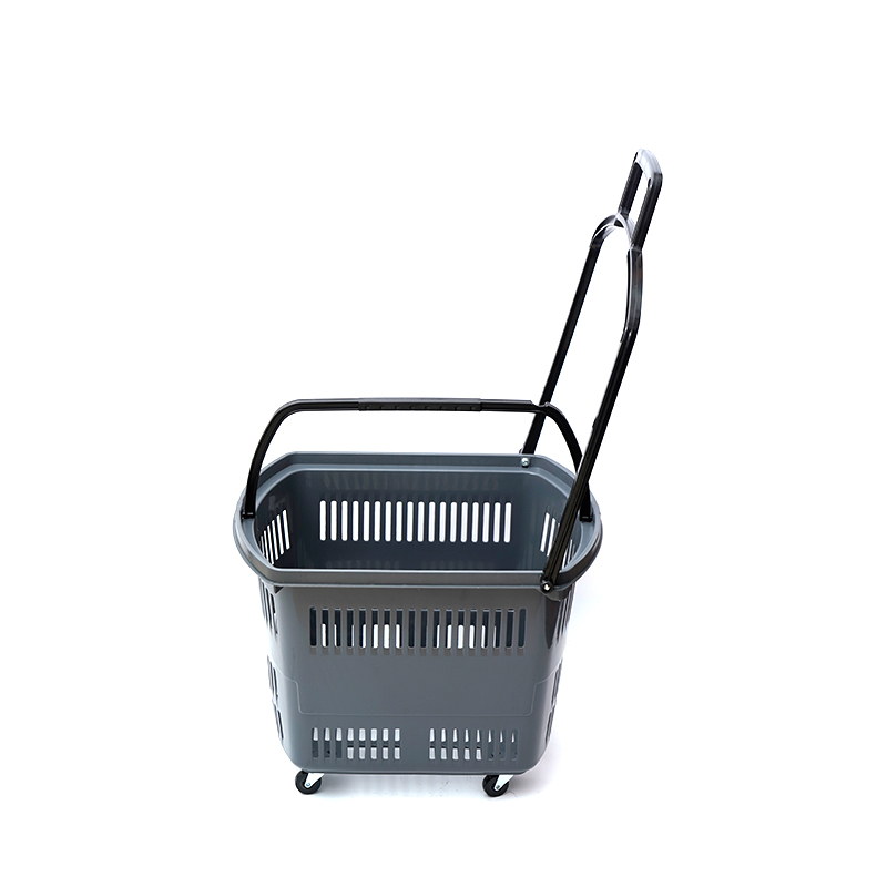 Panier à main durable à 2 poignées avec quatre roues