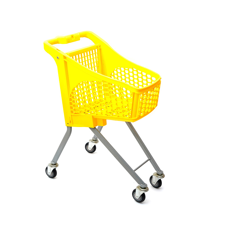 XC-PST-4. caddie en plastique + supermarché shopping facile à utiliser shopping en plastique couleur personnalisée spécifications fixes